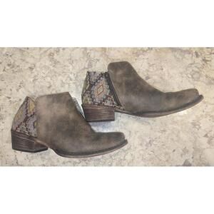 Roper Sedona Aztec Women's Ankle Boots Brown